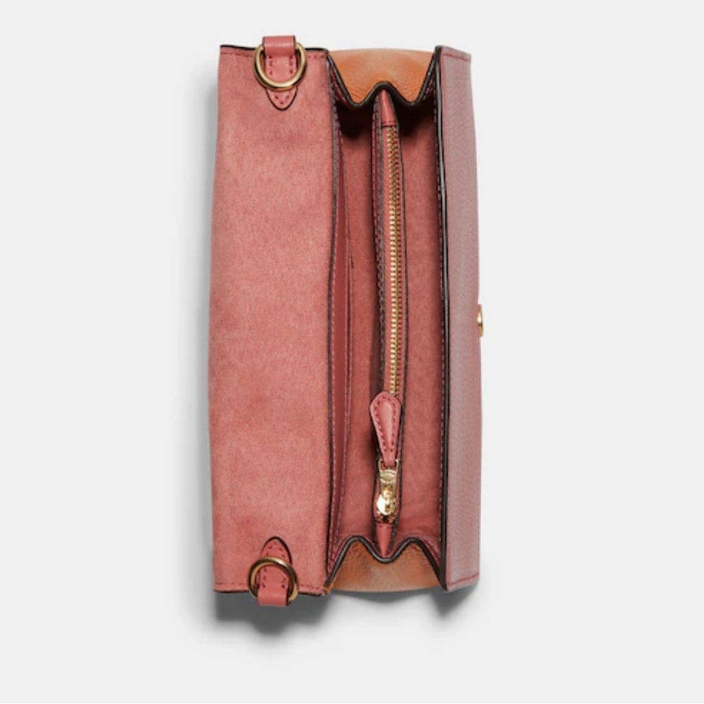 KLEO TOP HANDLE IN COLORBLOCK (COACH C8161) Gold/faded Blush Multi - Picture 7 of 16